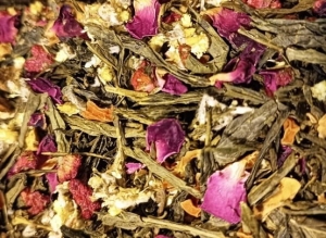 Sencha malina w śmietanie - zielona herbata typu sencha