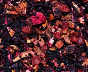Malina z Truskawką - herbata z suszonych owoców z hibiskusem